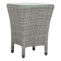 Столик плетеный кофейный JANUS et Cie Amari алюминий, искусственный ротанг дымчатый Фото 5