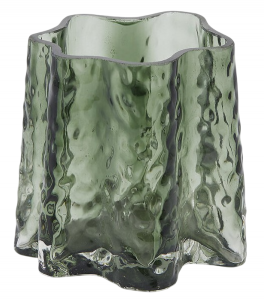 Ваза Абстракция EDG Vase стекло темно-зеленый Фото 1