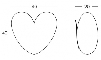 Светильник пластиковый настенный Сердце-thumbs-Фото3