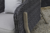 Комплект плетеной мебели Tagliamento Jura акация, алюминий, искусственный ротанг, полиэстер серый, натуральный Фото 22