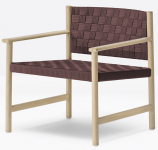 Кресло лаунж деревянное плетеное Griante