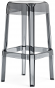 Табурет барный прозрачный PEDRALI Rubik поликарбонат серый Фото 1