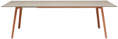 Стол ламинированный раздвижной Scab Design Squid Extendable алюминий, металл, компакт-ламинат HPL терракотовый, тортора шпатель Фото 3