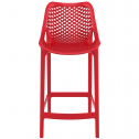 Стул пластиковый полубарный Siesta Contract Air Bar 65 стеклопластик красный Фото 6