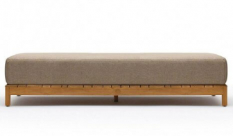 Лежак деревянный с матрасом-thumbs-Фото1