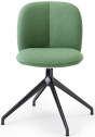 Стул офисный с обивкой Scab Design Mentha Pop алюминий, технополимер, ткань черный, зеленый Фото 1