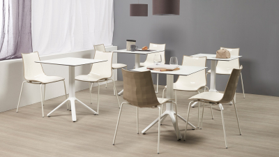 Столешница квадратная Scab Design Compact Laminate для подстолья Nemo, Domino, Tiffany, Cross компакт-ламинат HPL белый Фото 21
