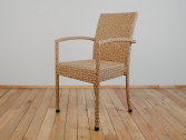 Кресло плетеное ReeHouse Dove оцинкованная сталь, искусственный ротанг бежевый люкс Фото 9