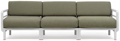 Диван пластиковый с подушками Nardi Maximo 3 стеклопластик, Sunbrella гипс, тимьян Фото 8