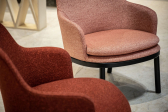 Кресло мягкое с высокой спинкой Et al. (Metalmobil) Agami сталь, ткань Фото 7