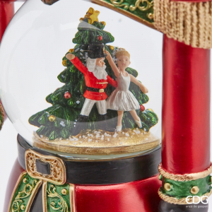 Фигура Солдат со снежным шаром и подсветкой EDG Decor разноцветный Фото 4