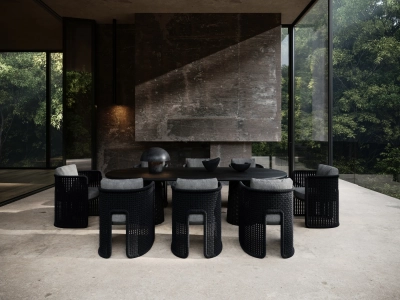 Стол обеденный деревянный SNOC Miura Nightfall тик черный Фото 6