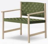 Кресло лаунж деревянное плетеное Griante