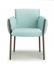Кресло металлическое c подушками Scab Design Brezza сталь, полипропилен мокко, бирюзовый Фото 8