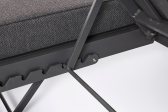 Лаунж-лежак двухместный Garden Relax Infinity алюминий, олефин антрацит, темно-серый Фото 15