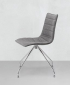 Стул с обивкой Scab Design Zebra Pop сталь, поликарбонат, ткань хром, серый Фото 4