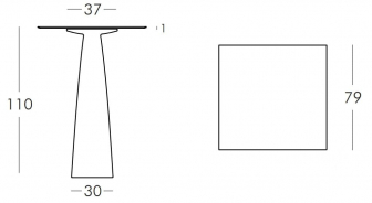 Стол из HPL пластика барный светящийся-thumbs-Фото3