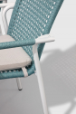 Кресло плетеное с подушкой Higold Pioneer 3.0 алюминий, роуп, олефин Фото 5