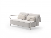 Диван двухместный с подушками Unopiu Salò алюминий, акрил Фото 5