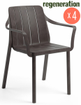 Комплект пластиковых кресел Tiberina Set 4