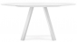 Стол круглый PEDRALI Arki-Table Compact сталь, алюминий, компакт-ламинат HPL белый Фото 1