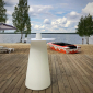Стол пластиковый светящийся LED Saucer полиэтилен белый Фото 7