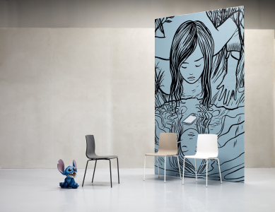 Стул пластиковый Scab Design Alice сталь, технополимер антрацит Фото 8