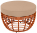 Пуф плетеный с подушкой Lotus