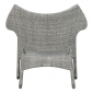 Кресло лаунж плетеное JANUS et Cie Amari алюминий, искусственный ротанг дымчатый Фото 7