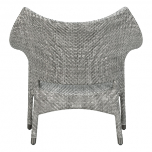 Кресло лаунж плетеное JANUS et Cie Amari алюминий, искусственный ротанг дымчатый Фото 7