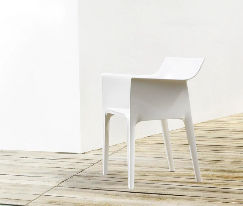 Кресло пластиковое Hidra Basic, белый