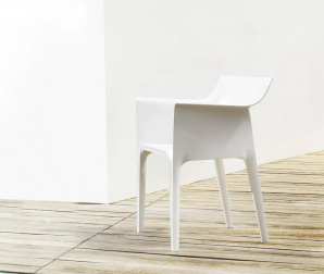 Кресло пластиковое Hidra Basic, белый