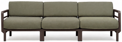 Диван пластиковый с подушками Nardi Maximo 3 стеклопластик, Sunbrella терра, тимьян Фото 8