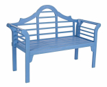 Скамейка деревянная Garden Relax Biblos акация синий Фото 1