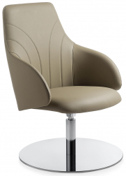 Кресло вращающееся с обивкой-thumbs-Фото1