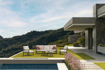 Комплект лаунж мебели Garden Relax Lanai алюминий, олефин какао Фото 3