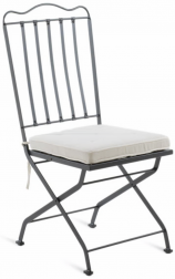 Стул металлический складной с подушкой-thumbs-Фото1