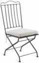Стул металлический складной с подушкой Unopiu Toscana железо, акрил графит, латте Фото 1