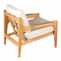 Кресло лаунж деревянное с подушкой Caris Aging граб, ткань Фото 6