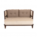 Диван деревянный с подушками Caris Tilla граб, соломка, ткань Фото 6