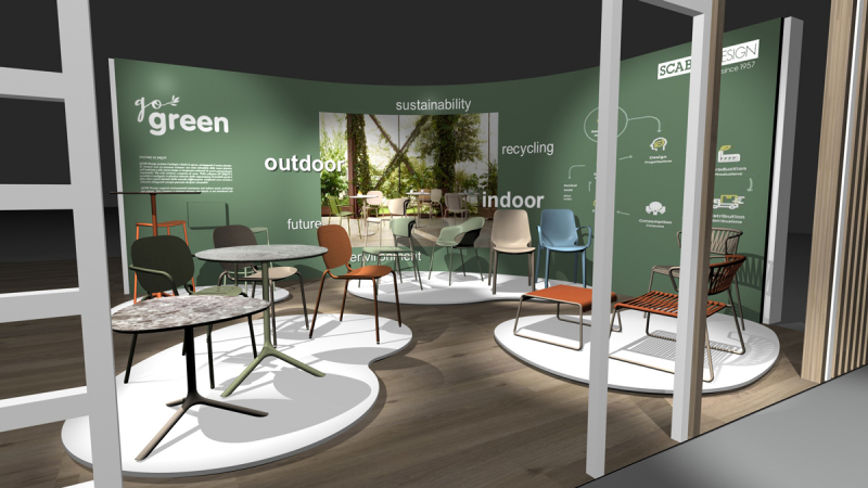 Кресло пластиковое Ginevra Go Green, тортора