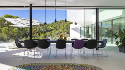 Зонт профессиональный 2.8х2.8 м Fim Ischia тик, алюминий, акрил коричневый, серебристый, слоновая кость Фото 9