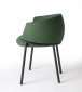 Кресло металлическое c обивкой Scab Design Koala сталь, технополимер, шерсть антрацит, зеленый Фото 9