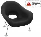 Кресло лаунж пластиковое Pupa Chrome Base IN