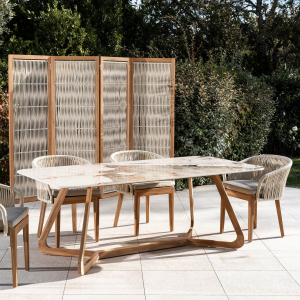 Стол керамический обеденный RosaDesign Corinto тик, керамика Фото 5