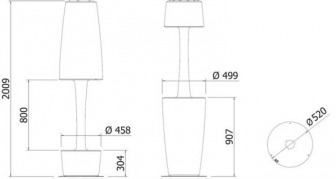 Стол пластиковый барный светящийся-thumbs-Фото3