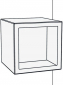 Комплект для настенного монтажа SLIDE Wall Mounting KIT for Open Cube 45 нержавеющая сталь серебристый Фото 2