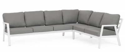 Комплект лаунж мебели Garden Relax Flaminio алюминий, олефин белый Фото 1