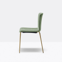 Стул с мягкой обивкой PEDRALI Tweet сталь, ткань золотистый, светло-зеленый Фото 6