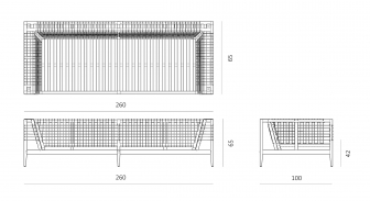 Диван плетеный с подушкой-thumbs-Фото3